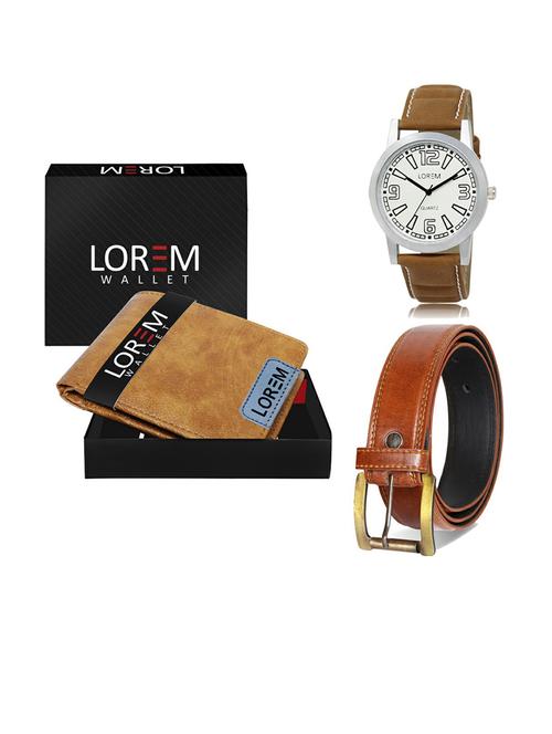 belt, wallet & watch gift combo - 19288496 - Very Small Image - 1