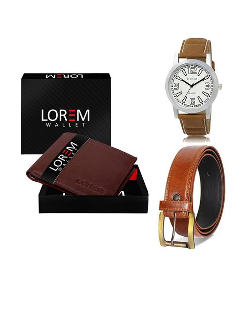 belt, wallet & watch gift combo - 19288499 - Very Small Image - 1
