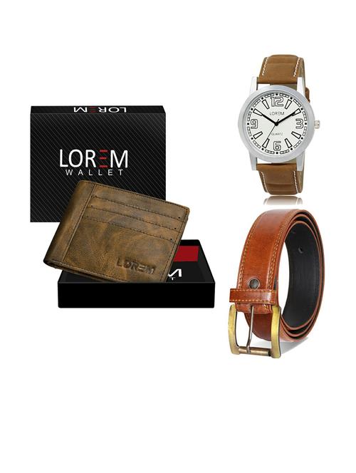 belt, wallet & watch gift combo - 19288504 - Very Small Image - 1
