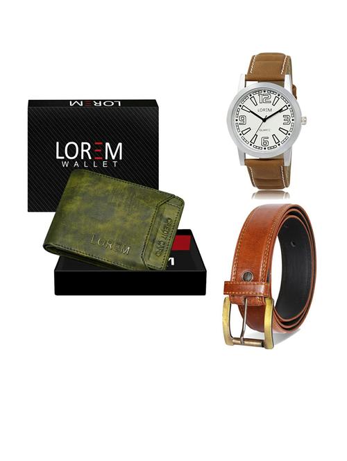 belt, wallet & watch gift combo - 19288512 - Very Small Image - 1