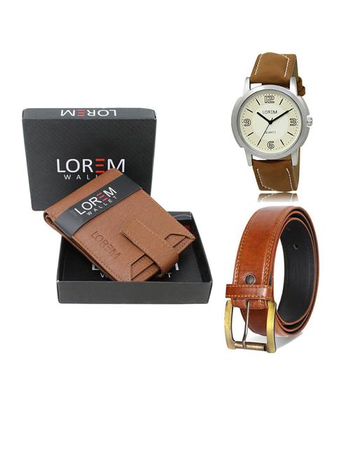 belt, wallet & watch gift combo - 19288540 - Very Small Image - 1