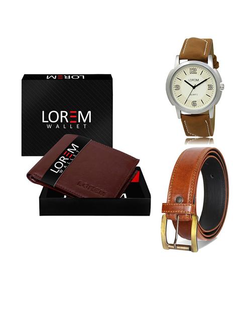 belt, wallet & watch gift combo - 19288544 - Very Small Image - 1