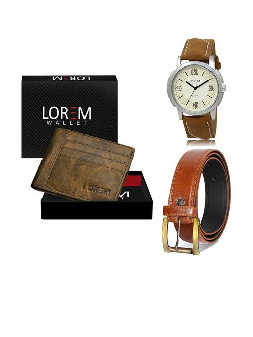 belt, wallet & watch gift combo - 19288549 - Very Small Image - 1