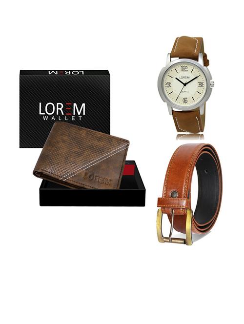 belt, wallet & watch gift combo - 19288562 - Very Small Image - 1