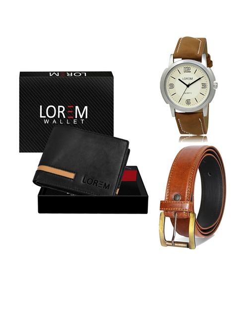 belt, wallet & watch gift combo - 19288572 - Very Small Image - 1