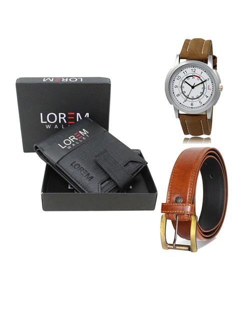 belt, wallet & watch gift combo - 19288583 - Very Small Image - 1