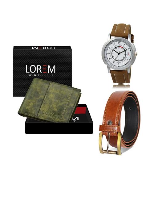 belt, wallet & watch gift combo - 19288593 - Very Small Image - 1