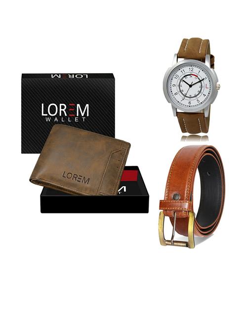 belt, wallet & watch gift combo - 19288599 - Very Small Image - 1