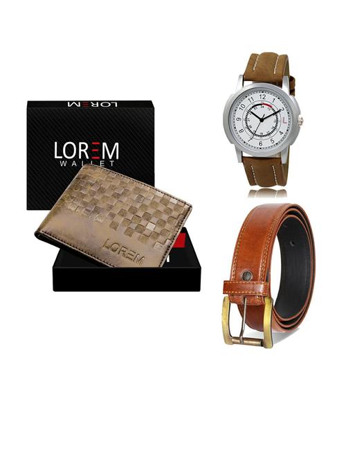belt, wallet & watch gift combo - 19288611 - Very Small Image - 1
