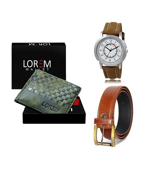 belt, wallet & watch gift combo - 19288613 - Very Small Image - 1