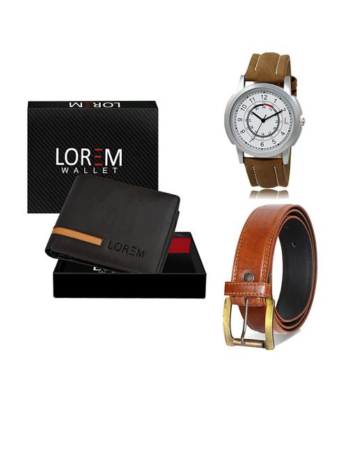 belt, wallet & watch gift combo - 19288618 - Very Small Image - 1