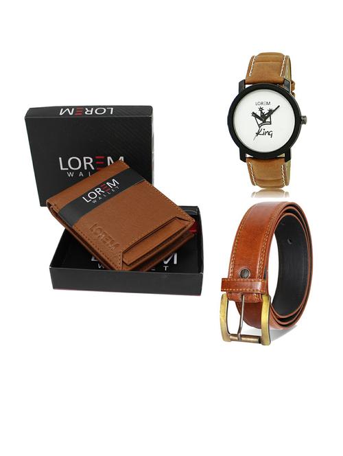belt, wallet & watch gift combo - 19288624 - Very Small Image - 1