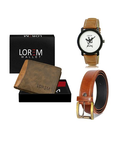 belt, wallet & watch gift combo - 19288646 - Very Small Image - 1