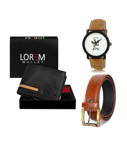 belt, wallet & watch gift combo - 19288662 - Very Small Image - 1