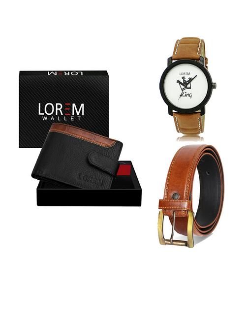 belt, wallet & watch gift combo - 19288665 - Very Small Image - 1
