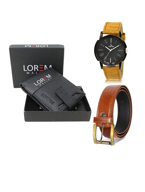 belt, wallet & watch gift combo - 19288673 - Very Small Image - 1