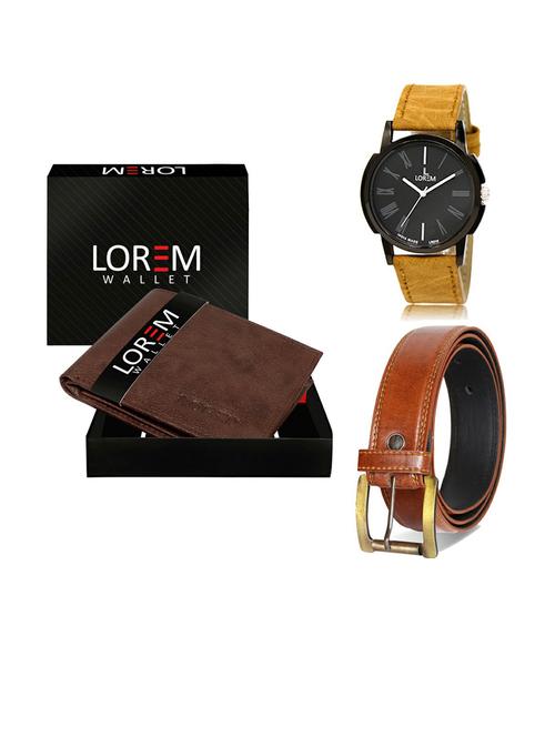 belt, wallet & watch gift combo - 19288677 - Very Small Image - 1
