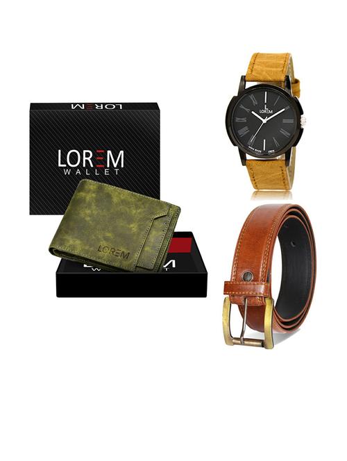 belt, wallet & watch gift combo - 19288681 - Very Small Image - 1