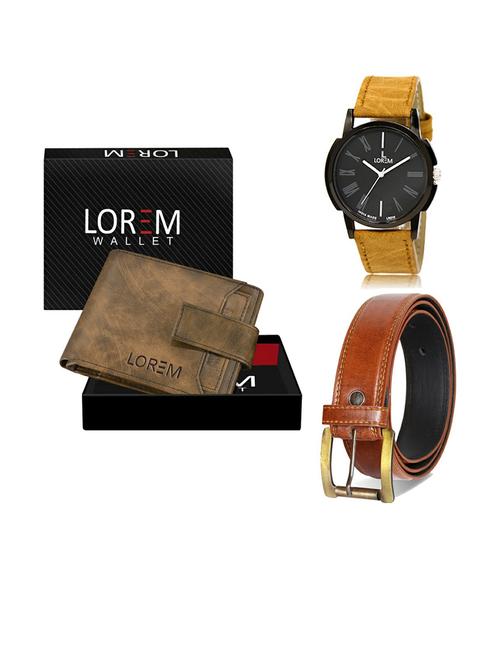 belt, wallet & watch gift combo - 19288688 - Very Small Image - 1
