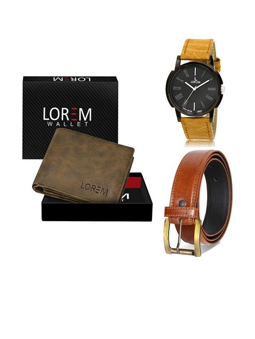 belt, wallet & watch gift combo - 19288690 - Very Small Image - 1