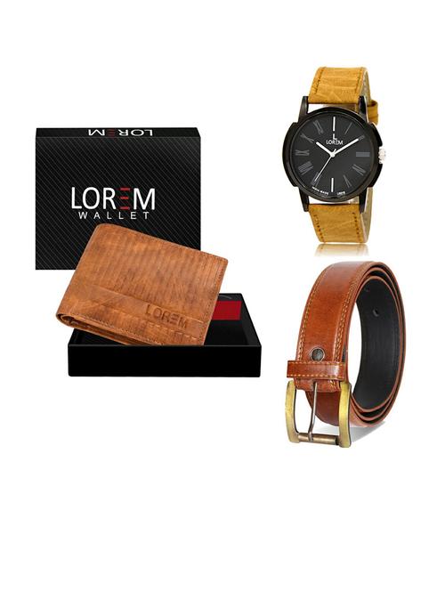 belt, wallet & watch gift combo - 19288694 - Very Small Image - 1