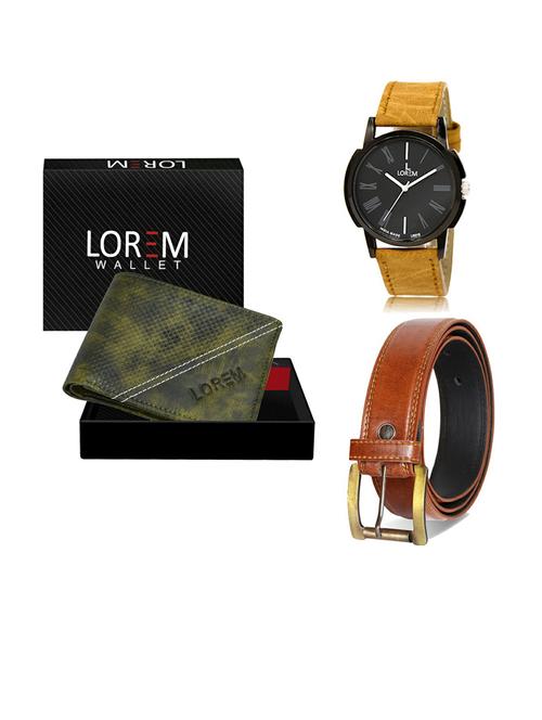 belt, wallet & watch gift combo - 19288699 - Very Small Image - 1