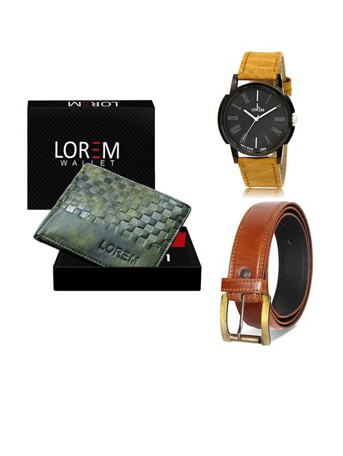 belt, wallet & watch gift combo - 19288703 - Very Small Image - 1