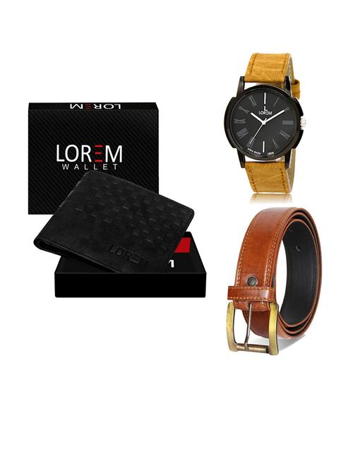 belt, wallet & watch gift combo - 19288704 - Very Small Image - 1