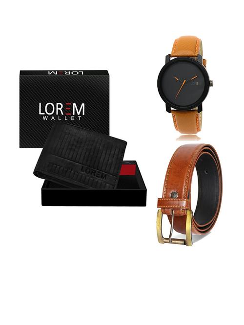 belt, wallet & watch gift combo - 19288741 - Very Small Image - 1