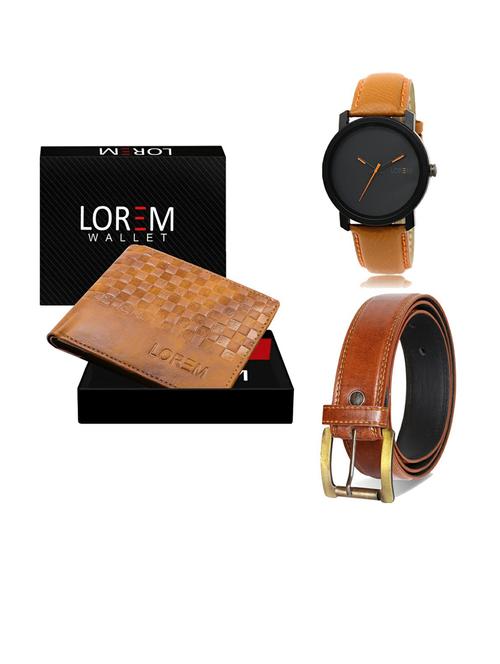 belt, wallet & watch gift combo - 19288747 - Very Small Image - 1