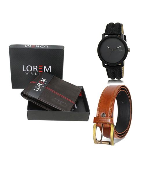 belt, wallet & watch gift combo - 19288762 - Very Small Image - 1