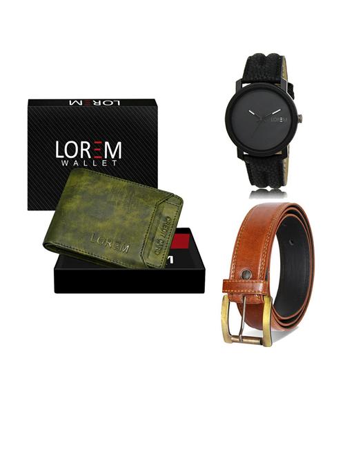 belt, wallet & watch gift combo - 19288782 - Very Small Image - 1
