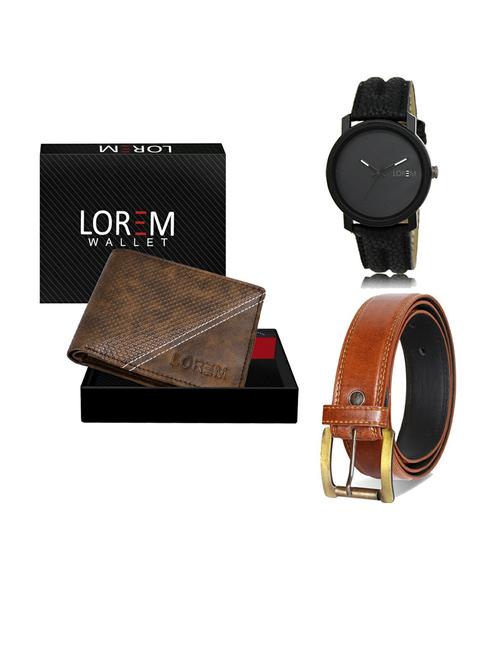 belt, wallet & watch gift combo - 19288787 - Very Small Image - 1