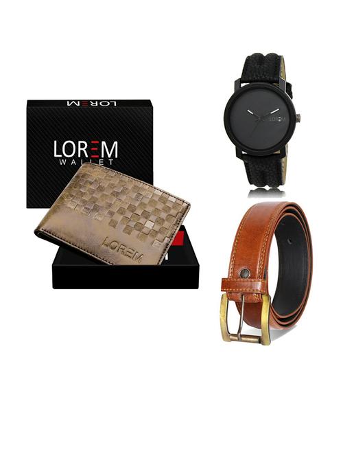 belt, wallet & watch gift combo - 19288791 - Very Small Image - 1