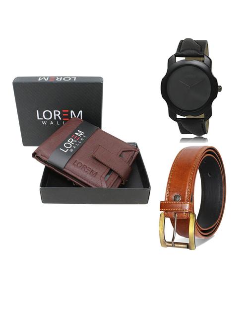 belt, wallet & watch gift combo - 19288809 - Very Small Image - 1