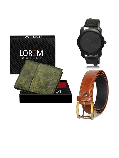 belt, wallet & watch gift combo - 19288818 - Very Small Image - 1