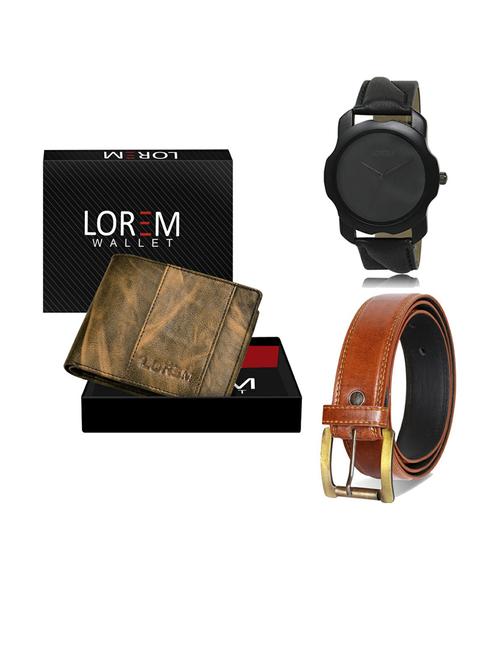 belt, wallet & watch gift combo - 19288820 - Very Small Image - 1