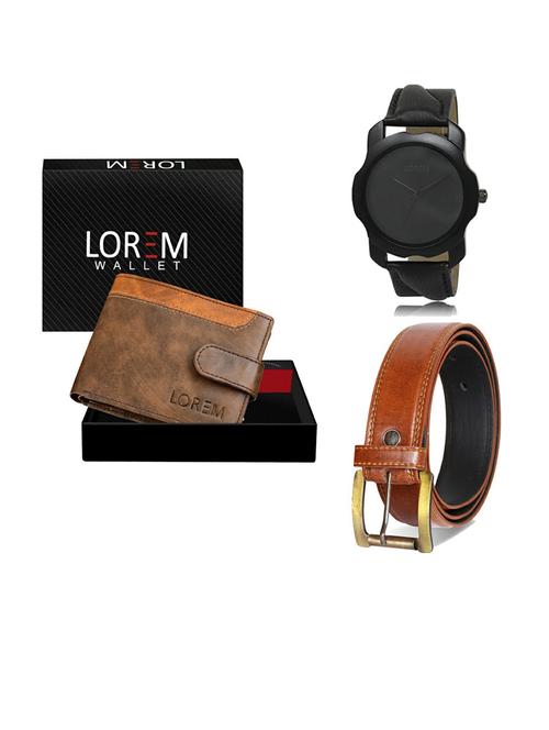 belt, wallet & watch gift combo - 19288844 - Very Small Image - 1