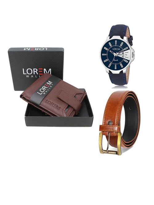 belt, wallet & watch gift combo - 19288854 - Very Small Image - 1