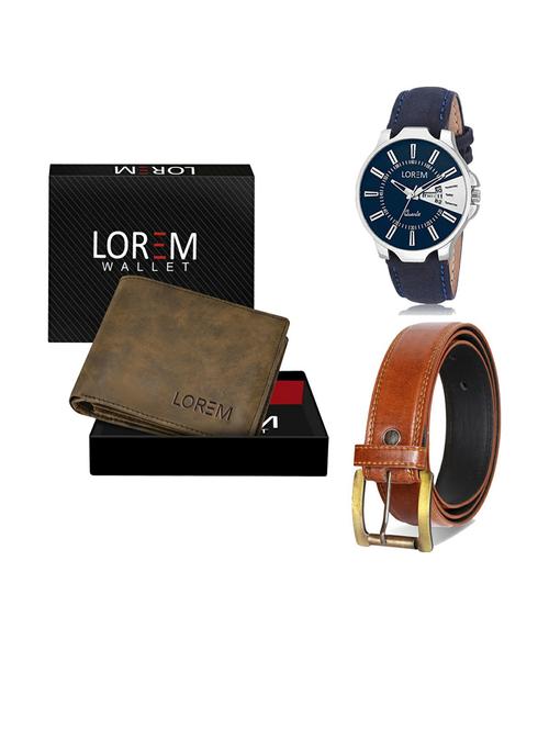 belt, wallet & watch gift combo - 19288870 - Very Small Image - 1