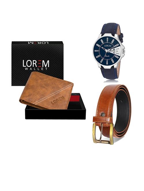 belt, wallet & watch gift combo - 19288878 - Very Small Image - 1