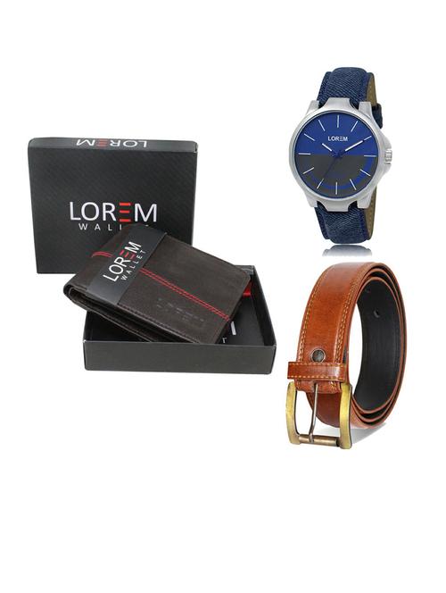 belt, wallet & watch gift combo - 19288897 - Very Small Image - 1