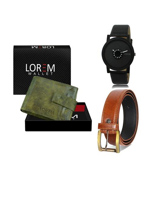 belt, wallet & watch gift combo - 19288957 - Very Small Image - 1