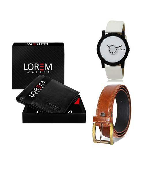 belt, wallet & watch gift combo - 19288995 - Very Small Image - 1