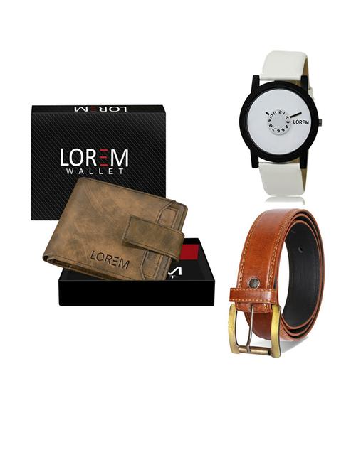 belt, wallet & watch gift combo - 19289003 - Very Small Image - 1