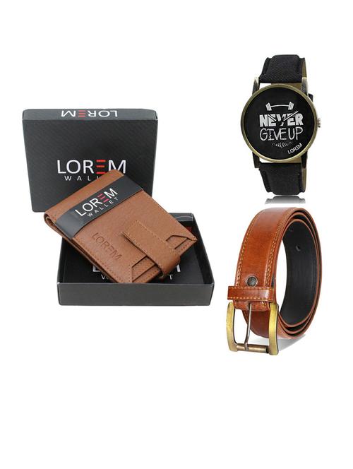 belt, wallet & watch gift combo - 19289035 - Very Small Image - 1