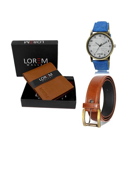 belt, wallet & watch gift combo - 19289073 - Very Small Image - 1