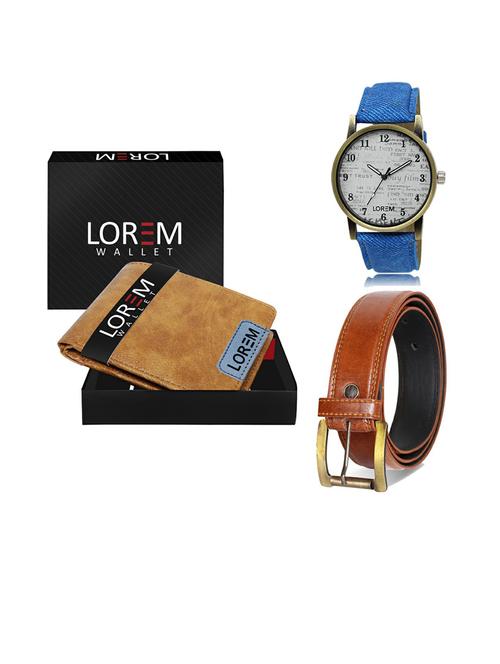 belt, wallet & watch gift combo - 19289081 - Very Small Image - 1
