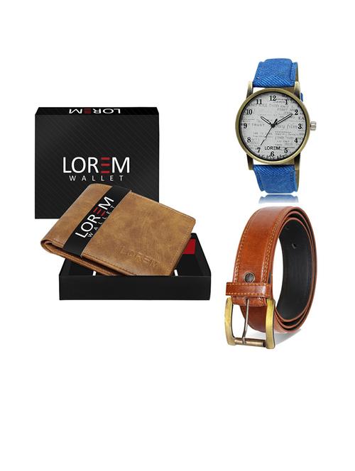 belt, wallet & watch gift combo - 19289083 - Very Small Image - 1