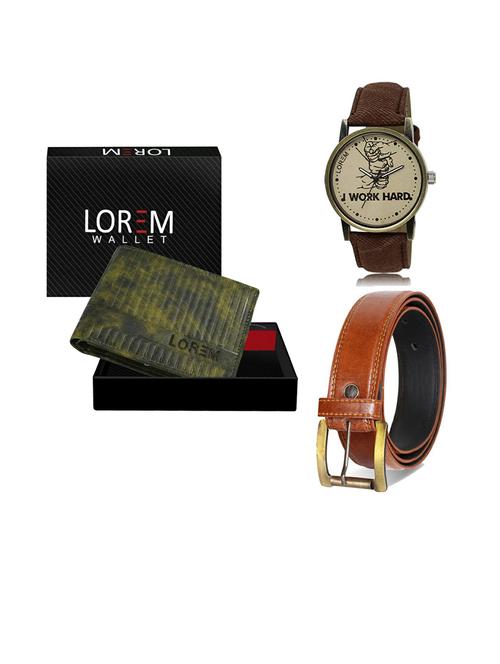 belt, wallet & watch gift combo - 19289145 - Very Small Image - 1